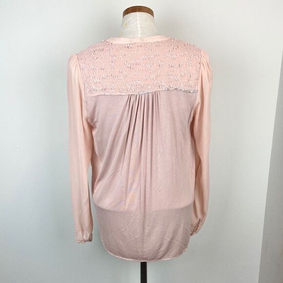 Anthropologie Tiny Front Tie Blouse - Picture 4 of 5